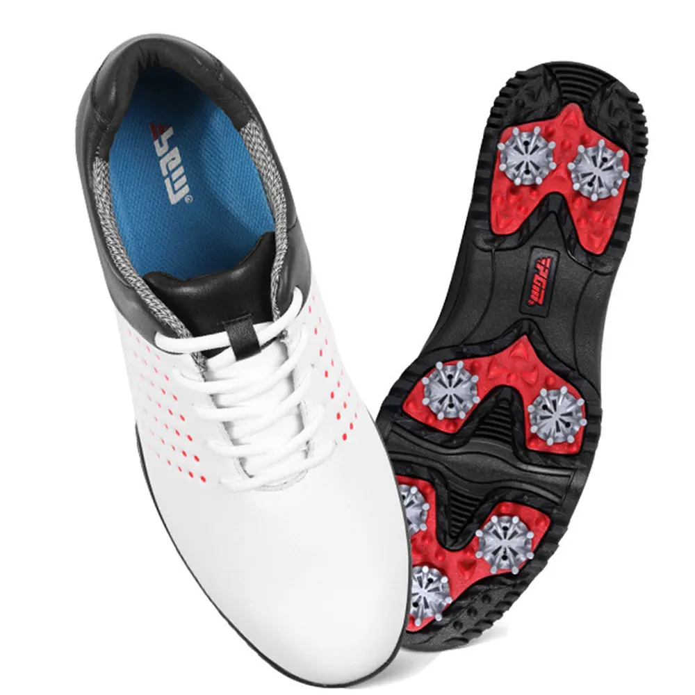 PGM Golf Shoes Men Sneakers Activity Staples Anti slip Sole Ultra Fiber Leather Waterproof Golf Shoes Men's Casual Sports