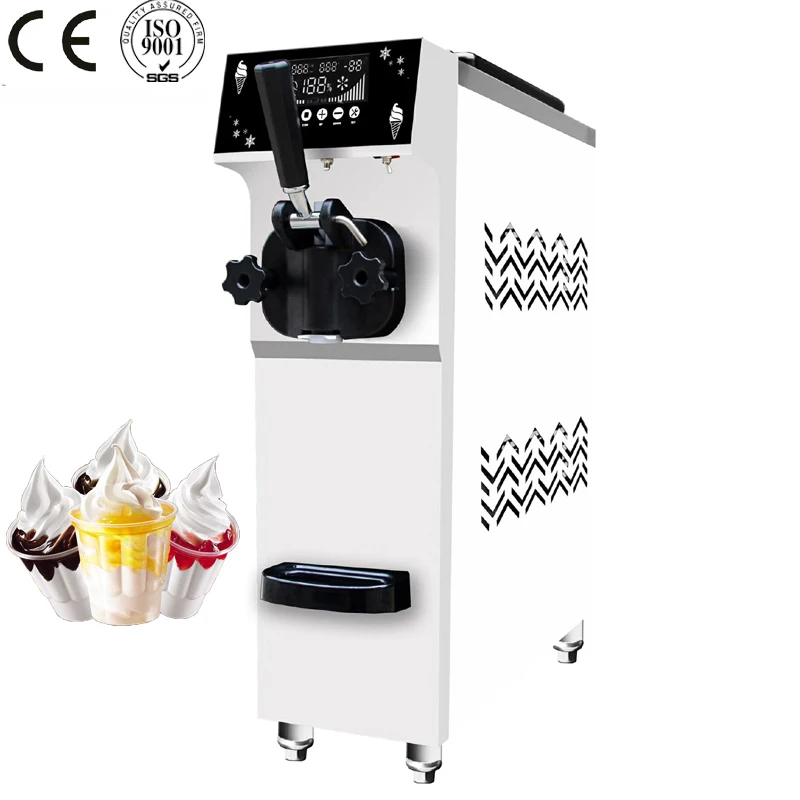 

Desktop Mini Ice Cream Machine Commercial Single Head Ice Cream Machine With Pre-Cooling System