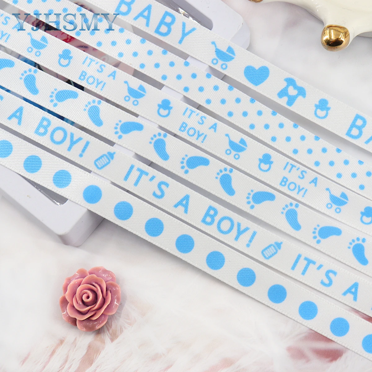 Baby Blue Ribbon for Baby Shower Its A Boy Blue Ribbon Assorted