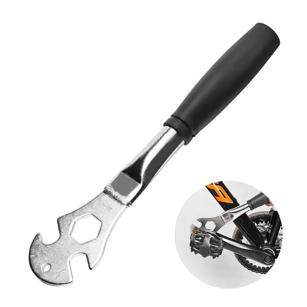 BicyclePedalWrenchExtraLongHandleSturdyCyclingPedalSpanner