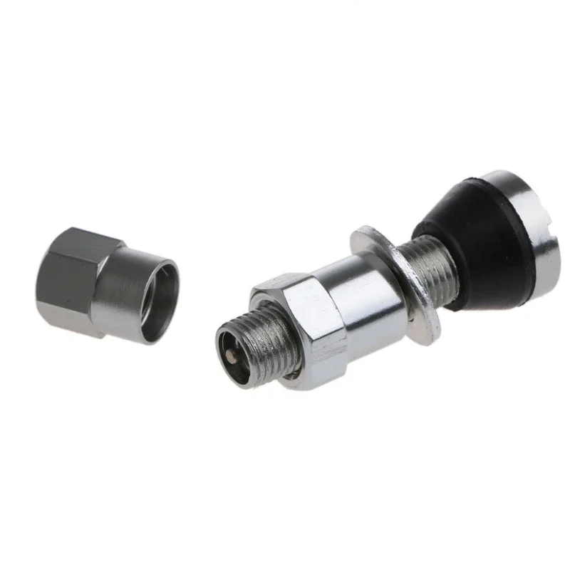 밸브 용 자동차 타이어 밸브 스템 더스트 캡 커버 차량용 4pcs 볼트 인 튜브리스 휠 타이어 스테인레스 스틸 금속 스트레이트