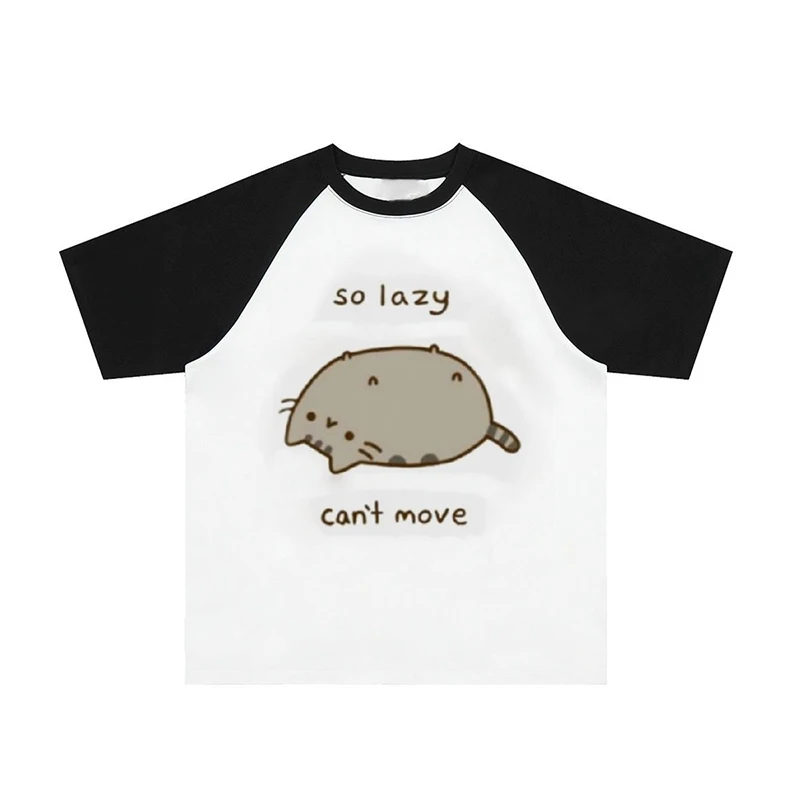 Japanische Fee Polka Dots T Shirt Frauen Y2K Ästhetischen Kawaii Cartoon Casual Tops Herbst Süße Harajuku Grunge Lose Tees – Detail 9