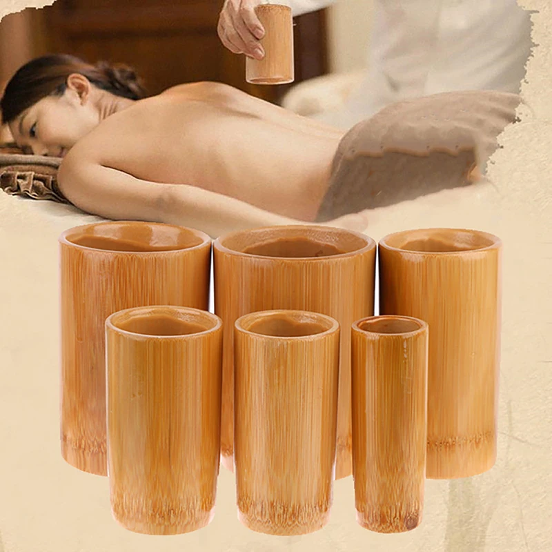 

Traditional Chinese Jar Fire Cupping Set Body Therapy Cellulite Kit Carbonized Bamboo Suction Cups Acupuncture Massage