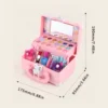 Girls Cosmetics Makeup Box Princess Makeup Girl Toy Play Set Lipstick Eye Shadow Nail Polish Nontoxic Kid Birthday Toy for Girls 5