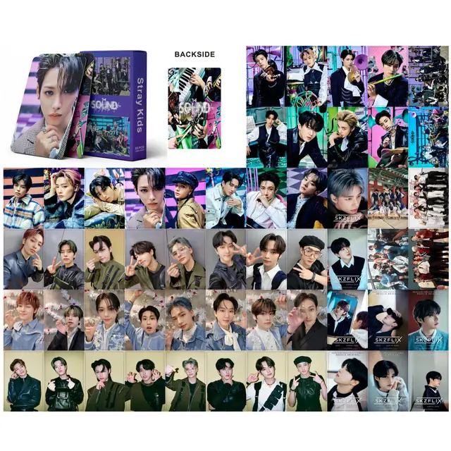 55Pcs/Set Divat Kpop Kóbor Gyerekek Lomo Kártyák Új Album Boys Photocards Straykids Photo Card Képeslap Rajongói Gyűjtemény