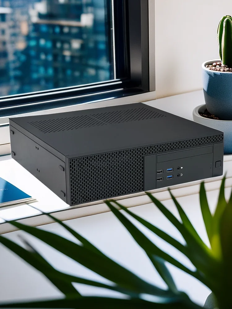 SKTC 소형 리프 UX02 수평 MATX ITX 메인 보드, 소형 1u 전원 공급 장치, 하프 하이 그래픽 카드, 광학 드라이브 HTPC 케이스