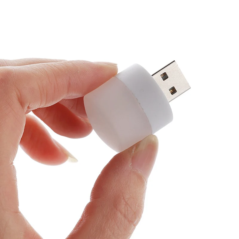 Compact RGB Colorful USB LED Night Light for Home and Bedside Decor