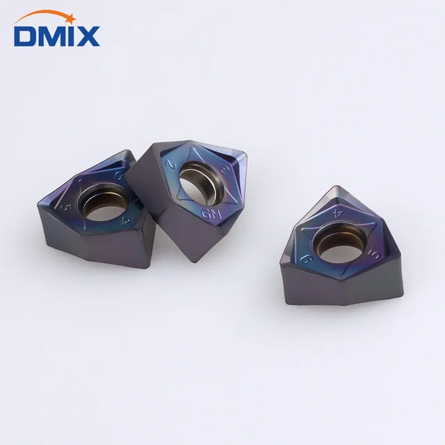 DMIX MFWN 90 gradi MFWN90 taglio pesante esagonale bifacciale Testa di fresa WNMU 0806 inserto disco fresa 6