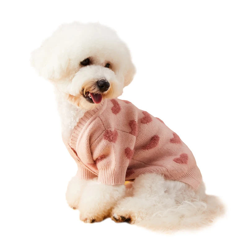 Dog Clothes Knitting Dog Sweater Jersey Dachshund Cat Clothes Christmas Winter Chihuahua Small Large Warm Valentine's Day
