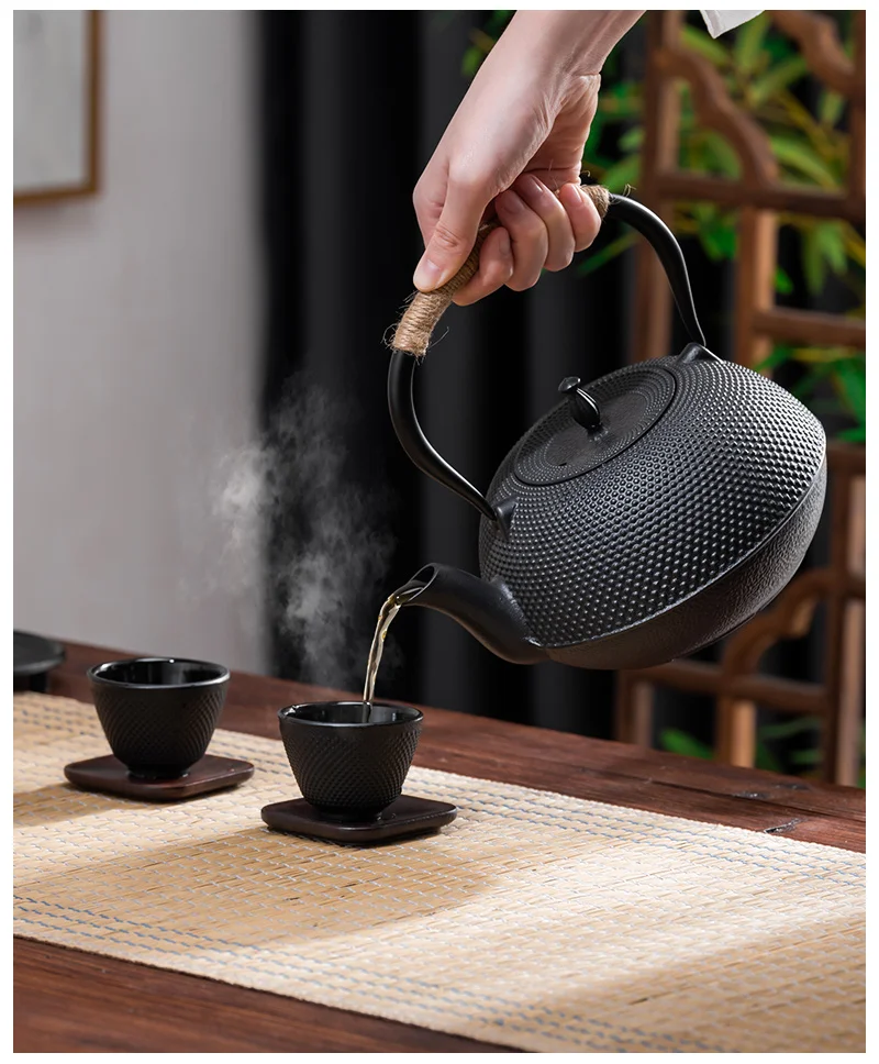 Description Picture 6 of itemGIANXI Iron Tea Pot with Stainless Steel Infuser Cast Japanese Iron Teapot Oolong Tea Kung Fu Tea Puer Tea Tea Kettle