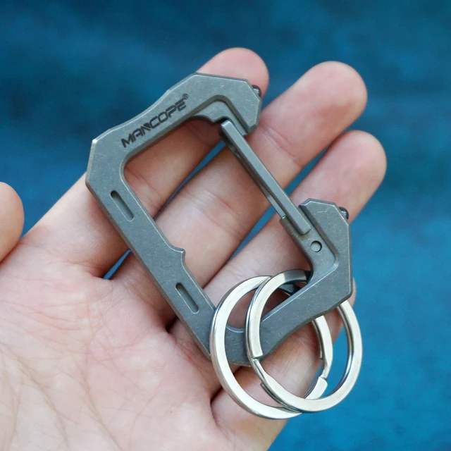 Titanium Carabiner Multi-tool Keychain 7-in-1 KeyUnity KU02