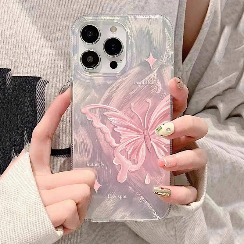 Green Gradient Butterfly Phone Case