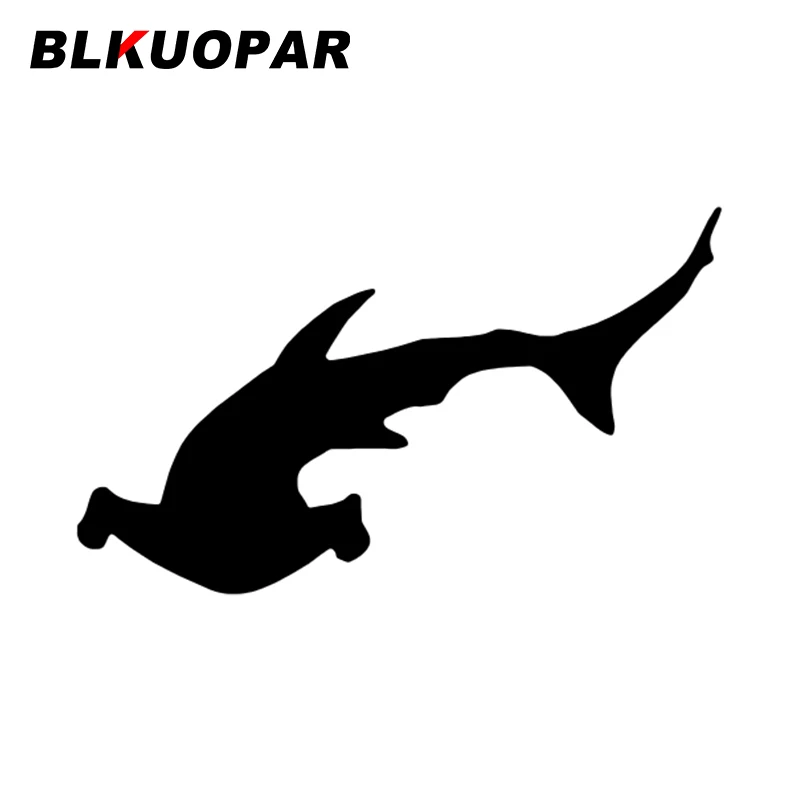 

BLKUOPAR Автомобильная наклейка в виде молотковой Головы Акулы виниловая Солнцезащитная модная наклейка устойчивая к царапинам Водонепроницаемая оригинальная забавная автостайлинг