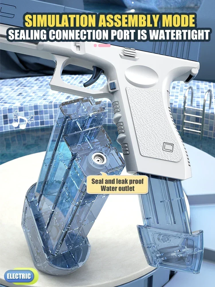 Electric Automatic Water Gun High Pressure Burst Toy Blaster_voghion.com