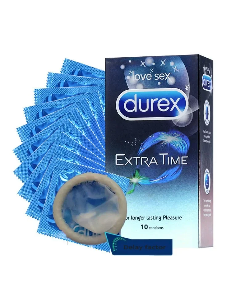 20/10pcs Durex Delay Ejaculation Spike Condoms Ultra Thin Factor Intimate Extra Lubricated Men Contraception Lasting Enlargement
