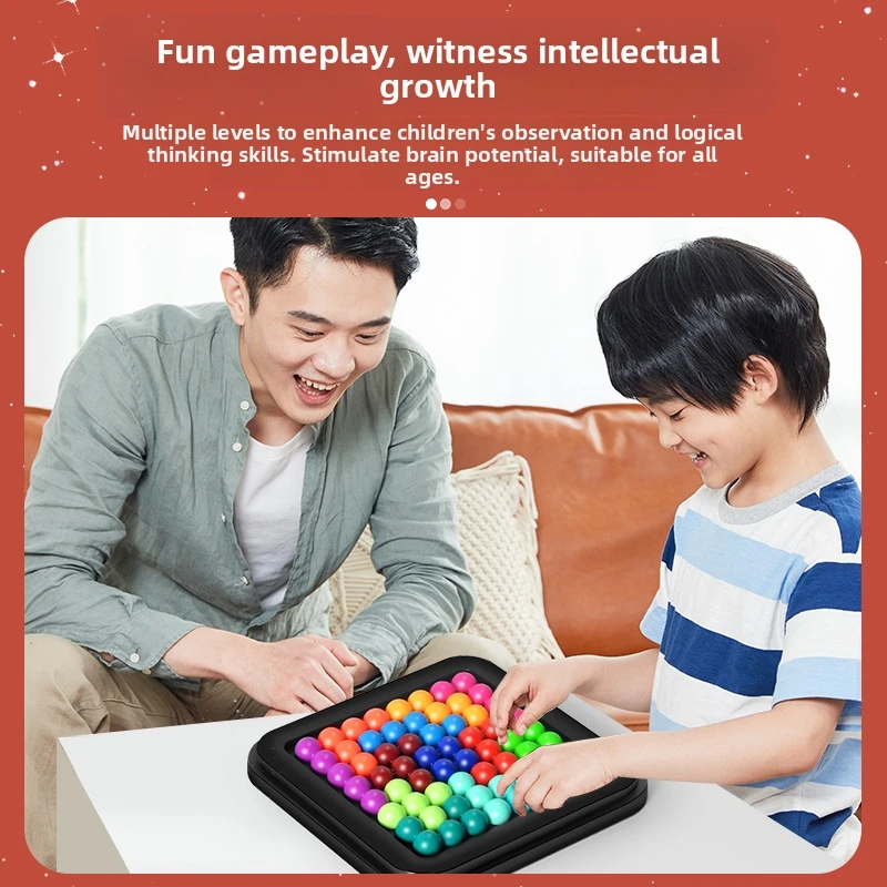Puzzle Beads Brain Teaser Challenge - Educational Logic Training Toy