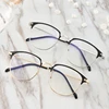 Metal Polygon Frame Resin Minus Lens Prescription Glasses With Cylinder Literary Women Men Nearsighted Glasses 0 -0.5 -1.0 To -4 5