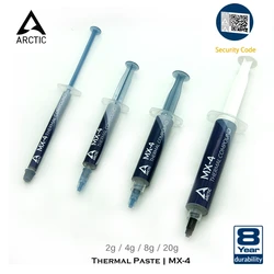 ARCTIC MX-4 2g 4g 8g 20g Thermal Compound,8.5W Silicone Paste Heat Sink Conductive Grease For CPU/GPU Cooler Cooling Fan Plaster