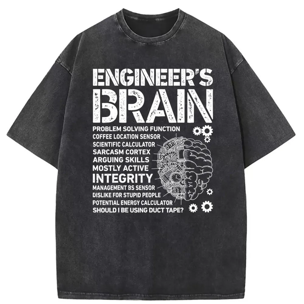 

Funny Tshirt Engineers Brain Funny Process Engineer Men Engineering T Shirt Long Sleeve Sweatshirts For Man Sportswears