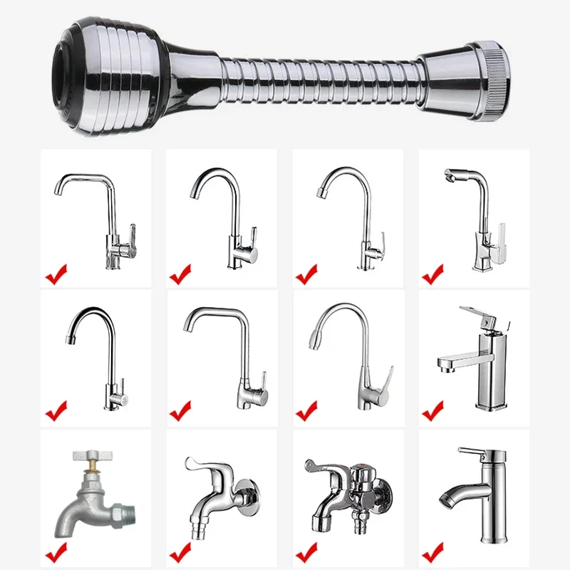 360° Rotatable High-Pressure Faucet Extender - Water-Saving Kitchen & Bathroom Gadget