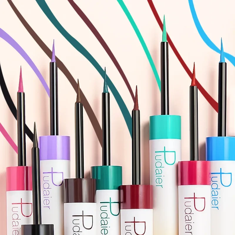 12 Colors Liquid Eyeliner Pencil Shimmer Sexy EyeShadow Portable Waterproof Durable Eyeliner Women Hot Sales Makeup Cosmetics 2