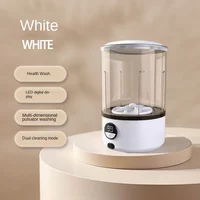 Nouvelle machine à laver portable USB pour sous-vêtements, 2L, entièrement automatique, pour chaussettes, avec seau de lavage déshydratant 4