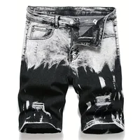 Short en jean slim pour homme, 98% coton, design rétro à la mode, streetwear, cargo, nouvelle collection été 1