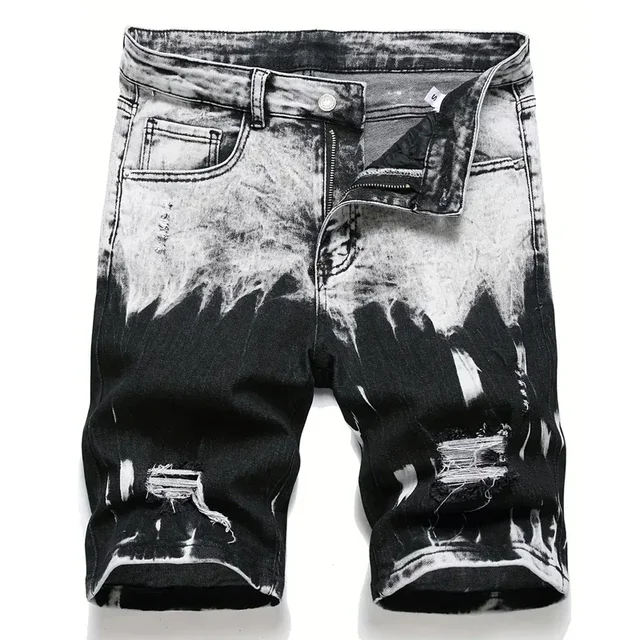 Short en jean slim pour homme, 98% coton, design rétro à la mode, streetwear, cargo, nouvelle collection été 1