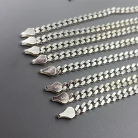 Sinya 925 argent Sterling chaîne cubaine Bracelet offre spéciale plus grande Promotion pur réel argent bijoux fins homme femmes Bracelets 4