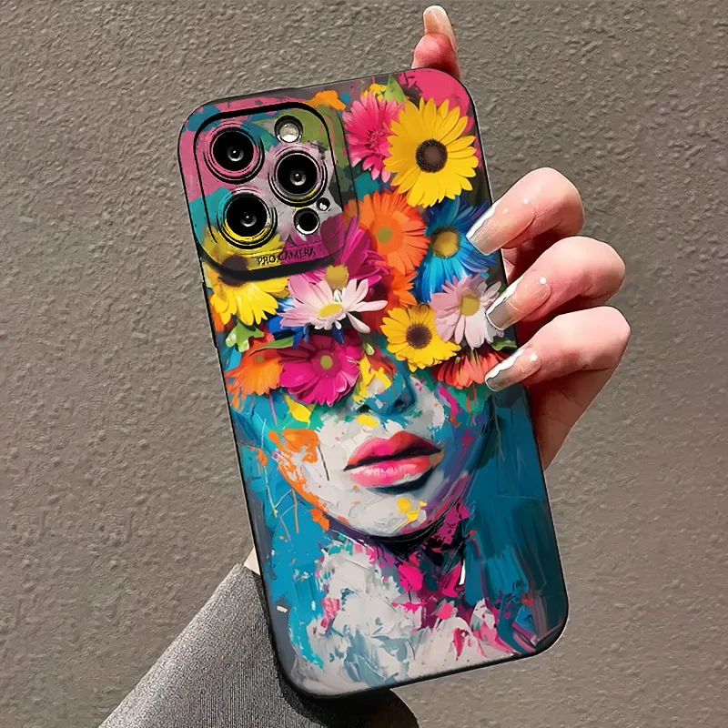 Artistic Floral Pattern Phone Case - Chic Protective Cover