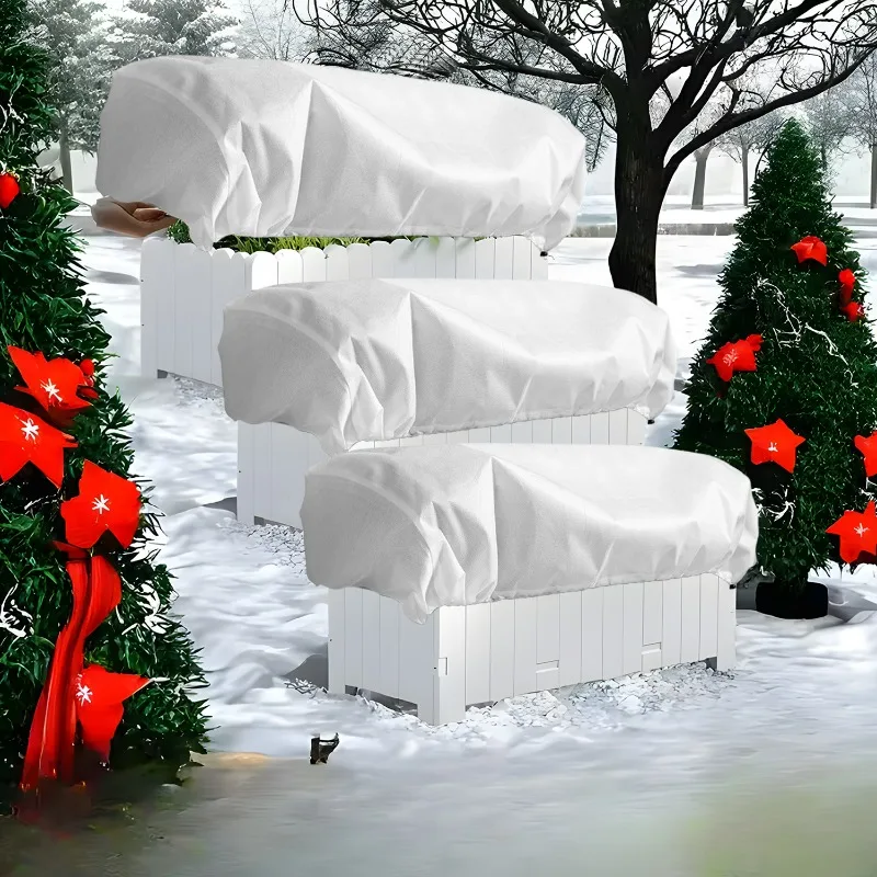 4styles Winter Plant Protection Cover with Drawstring Frost Blankets Garden Non-woven Warm Bag Anti-Freeze Shrub Protection Bags - Image 4