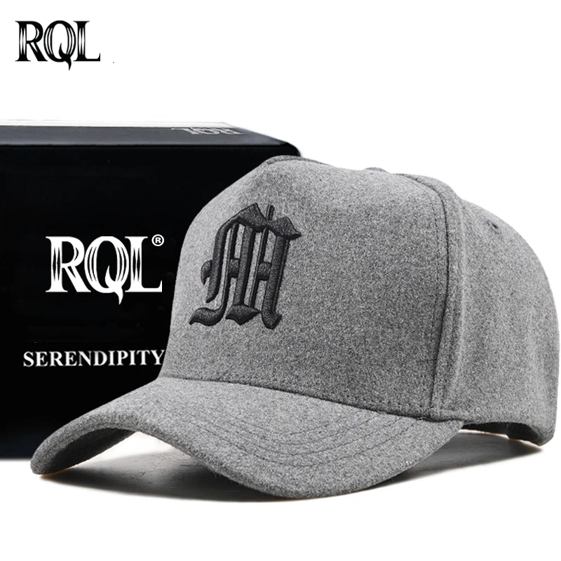 Winter Wool Baseball Cap For Men Women