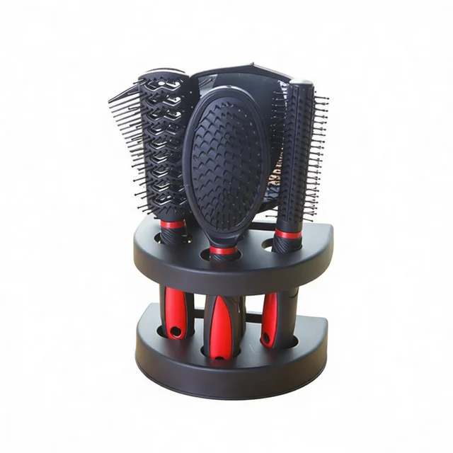 Versatile Hair Styling Comb Selection Plastic Beauty Tools Mirror Collection Travel Portable Lightweight Grooming Aid 6