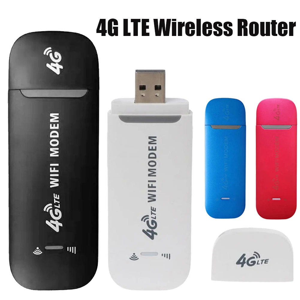 4G LTE Rouer Wireless USB Dongle Mobile Broadband 150Mbps Modem Stick Sim  Card Wireless Router 150Mbps Modem Stick Home Office