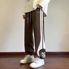3 Colors Men Sweatpants Korean Street Casual Pants Fashion Patchwork Letter Embroideries Straight-leg Trousers Male Sports Wear 4