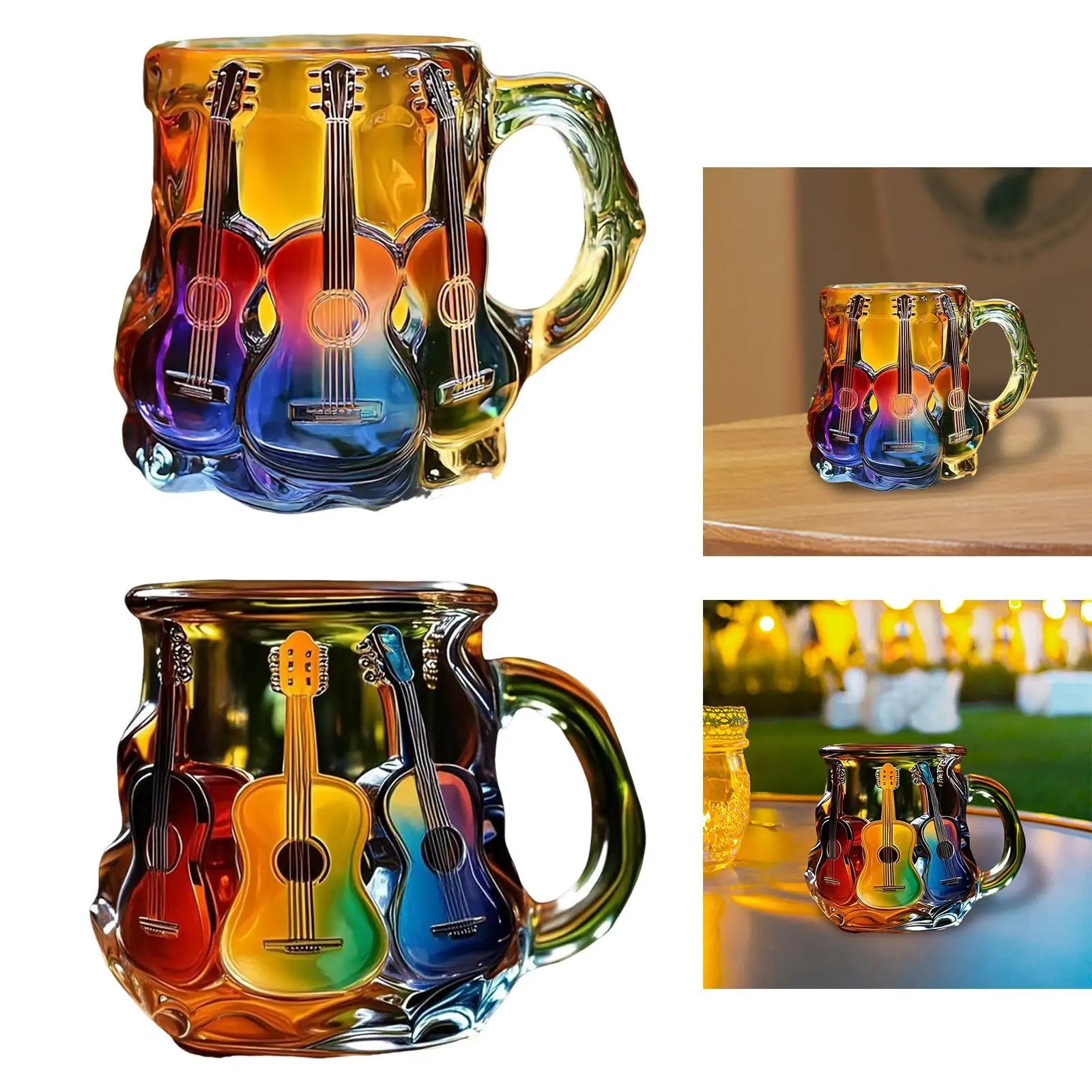 أكواب قهوة جيتار، طقم هدايا للمكتب