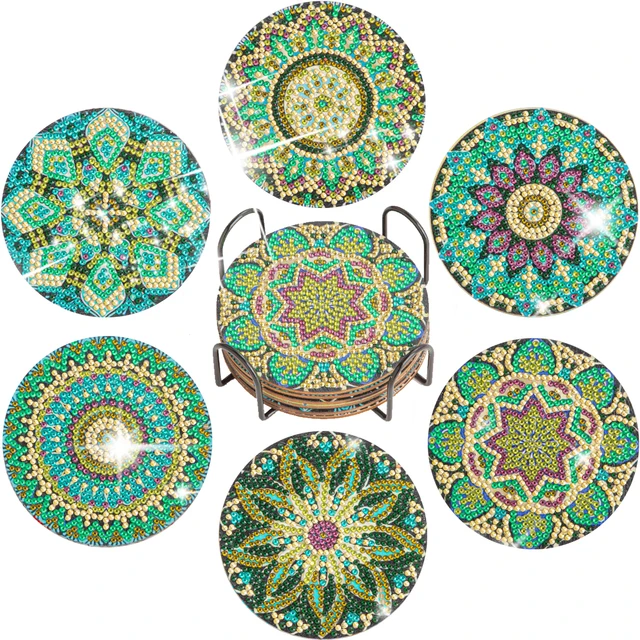6pc/sets Diamond Painting Coasters Kits 1