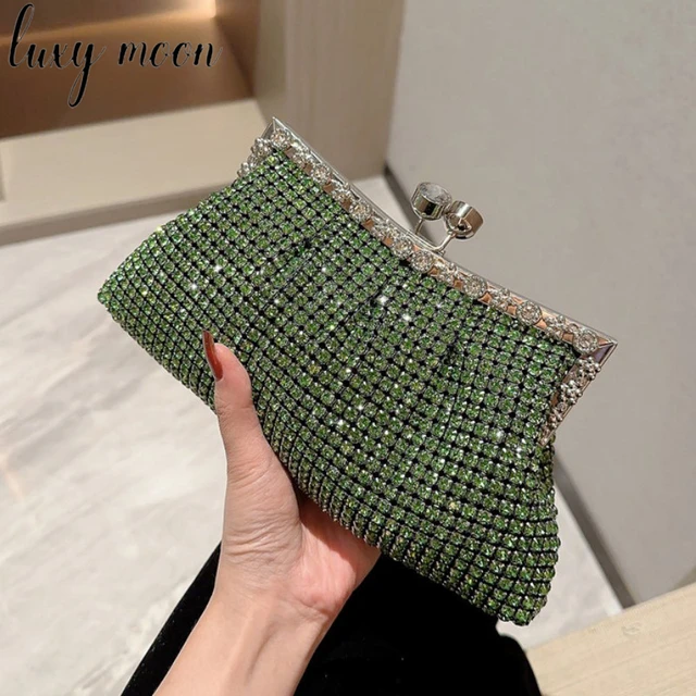 Egg Shaped Women Evening Bags Brand Party Wedding Shiny Banquet Clutches  Handbag Rhinestones Beaded Shoulder Bag Chain Purses - AliExpress