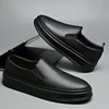 Men's Leather Casual Shoes Thick Soles Durable Minimalist Summer Design Men's Oxford Shoes Versatile Commuting Work Shoes 3