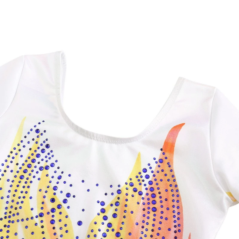 Children's Dancewear Pom Pom Skirt Children's Gymnastics Clothing Sweet And Lovely Dance Leotard Formal Clothing