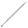 New Nail Double-ended Use Stainless Steel Circle Beveled Head Cuticle Pusher Remover Manicure Sticks Tool Nail Art Tool 6