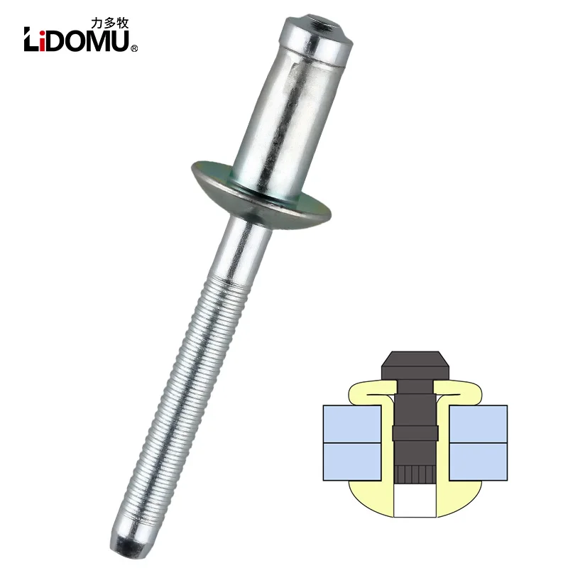 6.4mm 7.8mm High Strength Blind Rivets 30/50pcs Carbon Steel Structural Fasteners rivets and fasteners rivets and screws