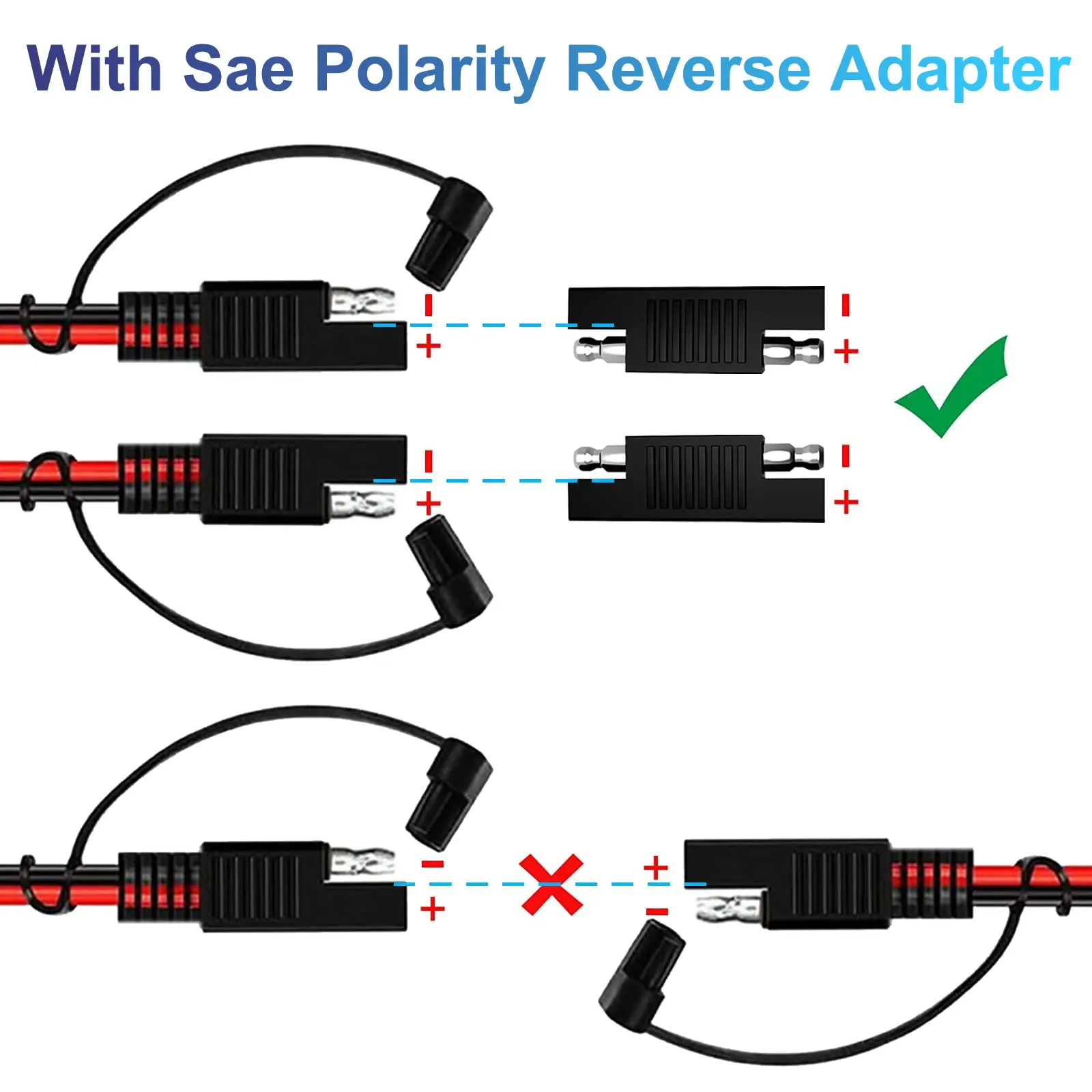 Extractme 14AWG SAE-SAE  ̺  Ŀ ̾ ϳ׽ SAE Ŀ(ڵ RV ̿   )