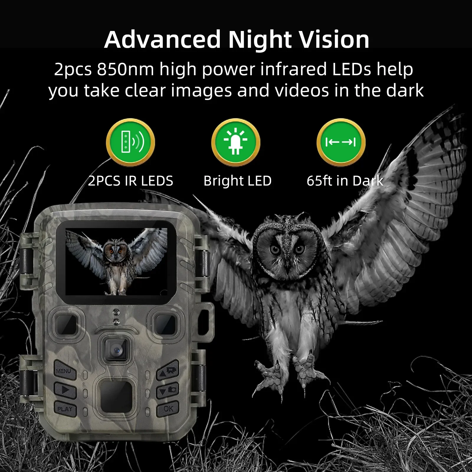 Outdoor Wifi Hunting Camera APP Control Trail Camera Wireless Bluetooth 24MP 1296P Night Vision Motion Wildlife Traps Photo