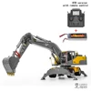 LESU ET30H RC Excavator 1/14 Hydraulic Wheeled Digger RTR Heavy Duty Machine Light System Radio Control Metal Vehicle Model Toys 1