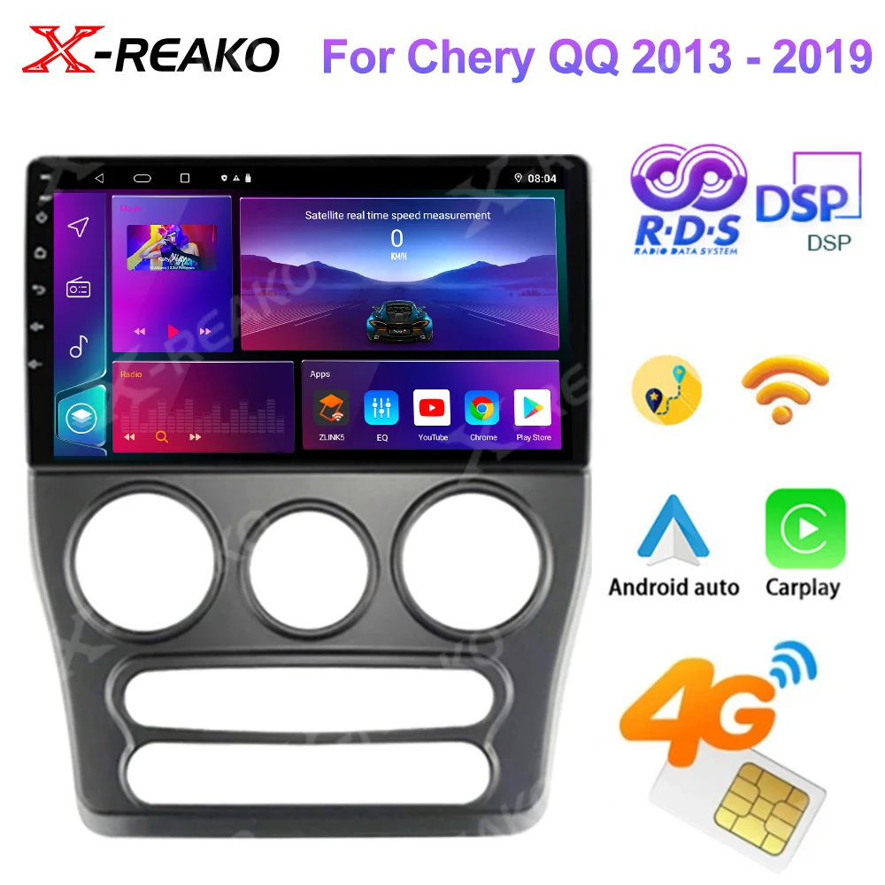 

Магнитола 2Din Android для Chery QQ 2013-2017, автомобильный мультимедийный плеер, видео, Carplay, стерео, GPS-навигация, № 2din DVD