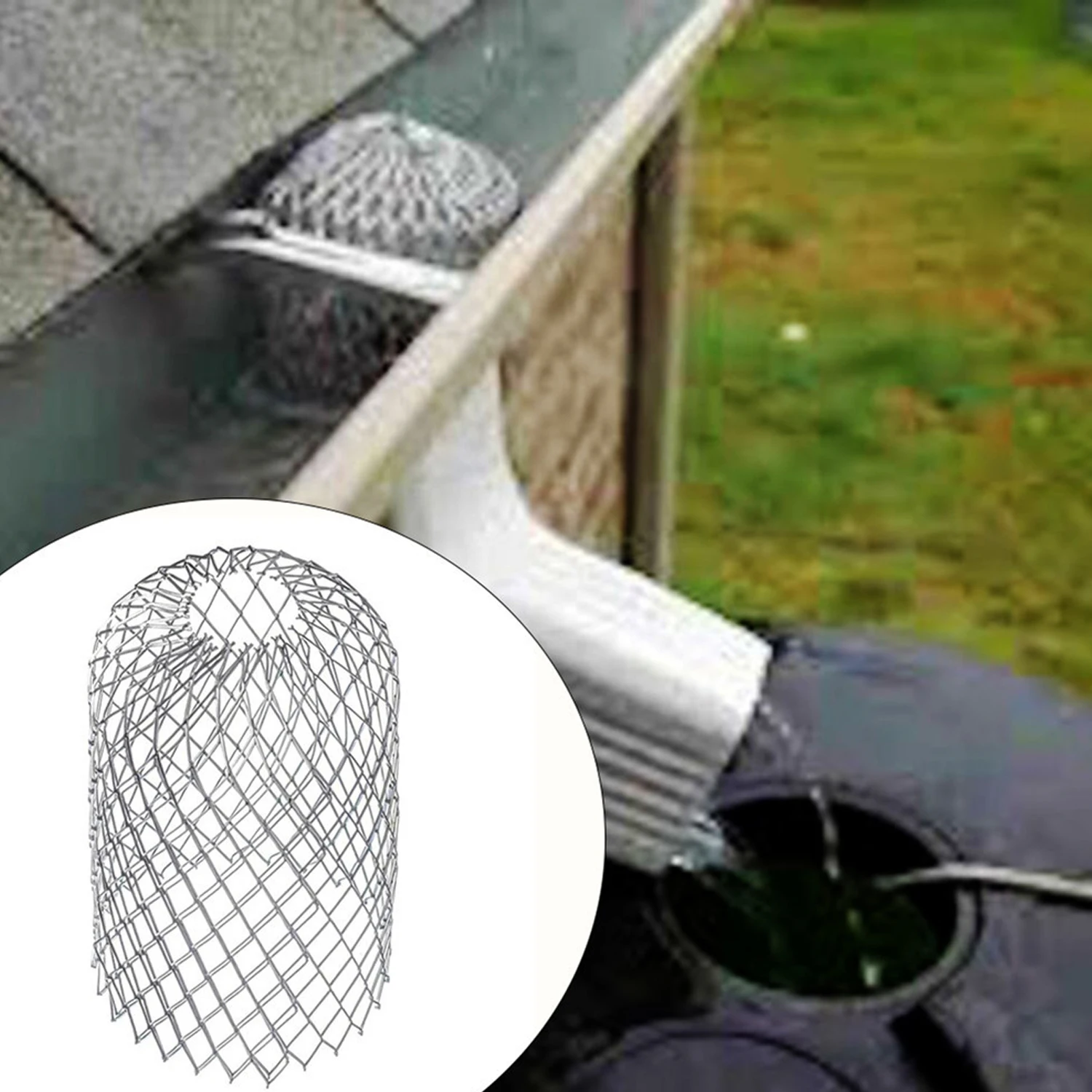 2Pcs Gutters Filte Mesh Aluminum Outdoor Leaf Debris Mud Gutter Guard Drain Net Cover Anti-blocking Gutter Cleaning Tools