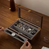 Solid Wood Watch Storage Box Luxurious Organizer for Displaying Watches High-End Wooden Watch Case for Collectors 4