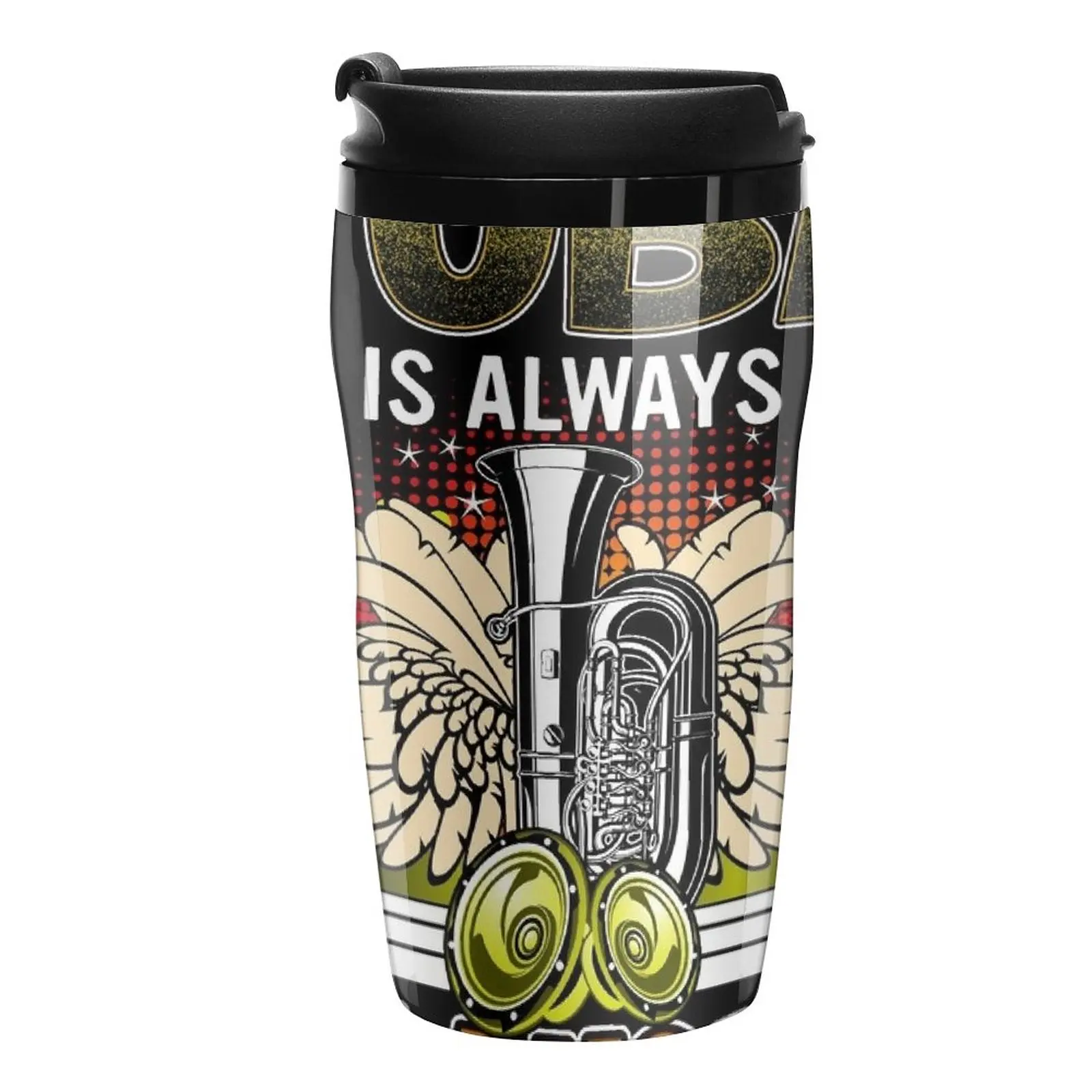 

New The Answer Is Always Tuba Travel Coffee Mug Breakfast Cups Luxury Coffee Cup Set Coffee Thermal Cup Coffee Goods