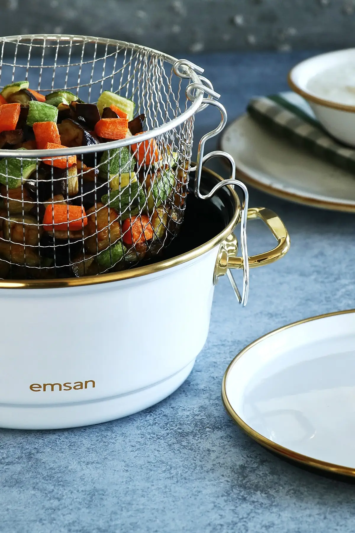 

Troy Enamel Frying Pot White 24 Cm